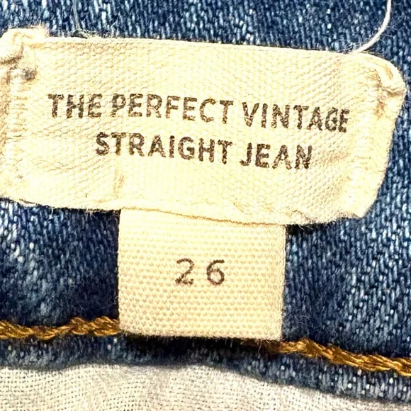 Madewell Vintage Straight Jean Earlwood Wash High Rise Size 26 - Picture 7 of 9